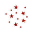 AussieSuperStore Art & Craft Essentials Stars Red Glitter Shapes Stars Red Glitter Shapes | Craft Glitter Shape 9331468001874 VCSQ4